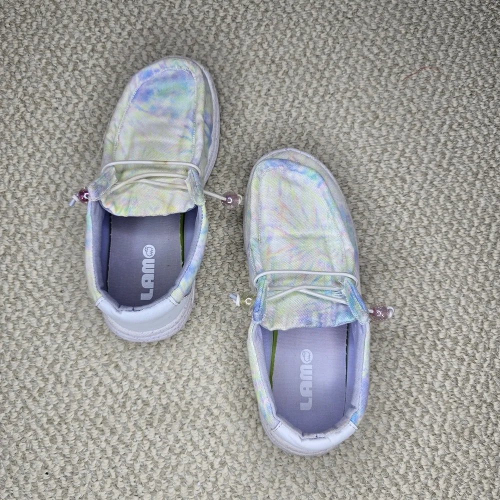 Lamo Tie Dye Moccasins Slip-On Shoes 3Y